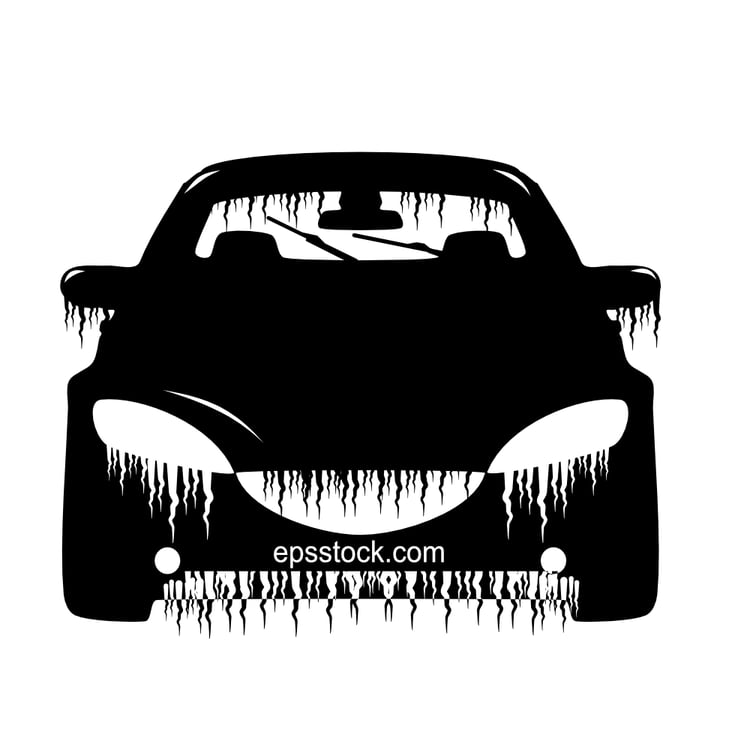car in the ice