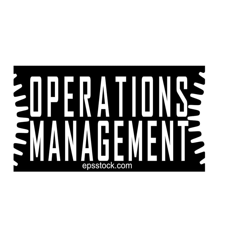 Operations management lettering