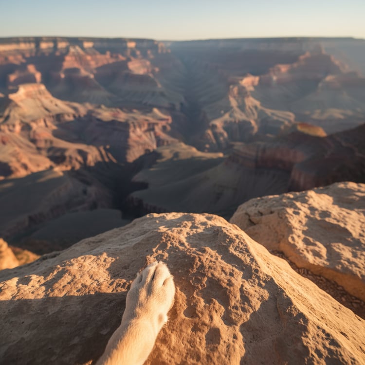 max and me at the gran canyon