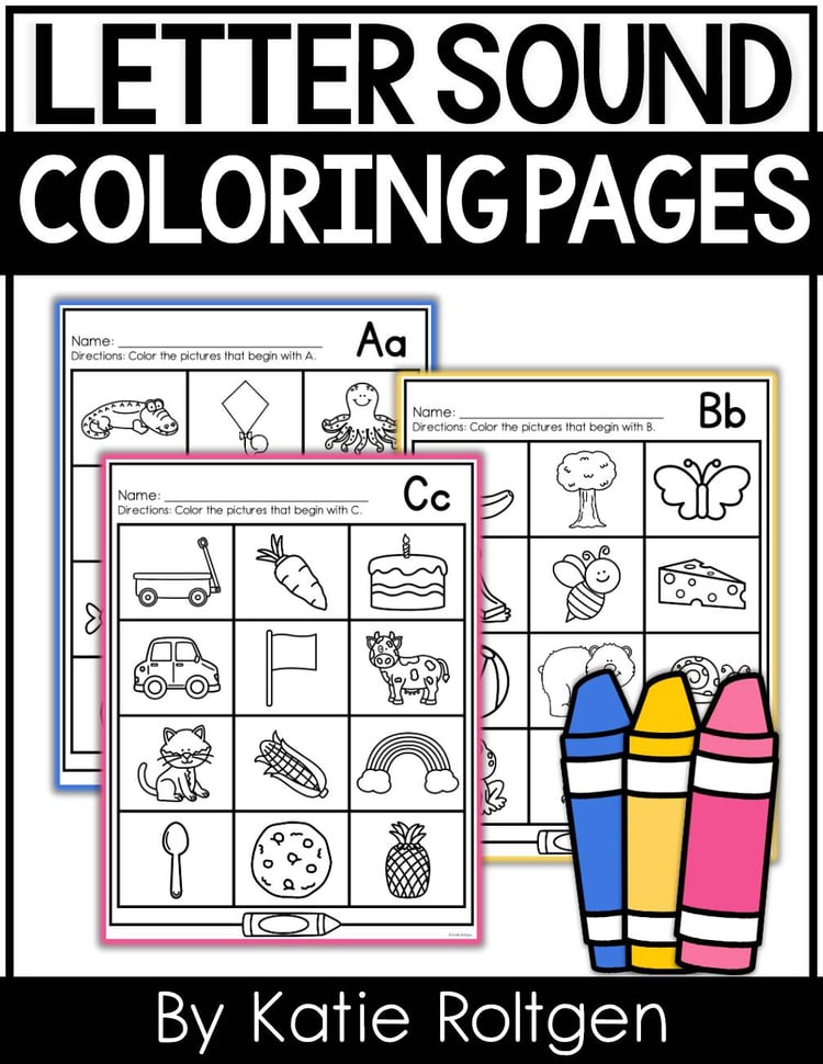 Letter Sound Coloring Pages