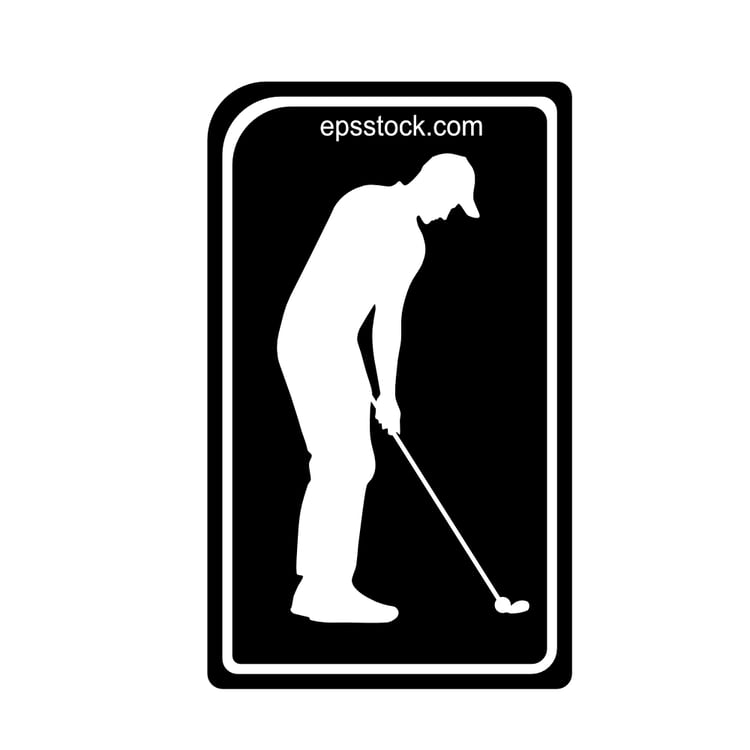Golfer emblem