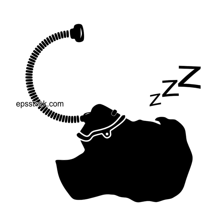 Anesthesia mask on patient