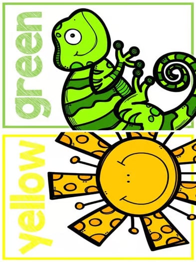 🎨 Bright and Bold Color Posters | Printer-Friendly Classroom Decor  By popular request, these Bright and Bold Color Posters are a printer-friendly version of my best-selling Bold and Bright Chalkboard Classroom Decor!  These posters feature a clean white 