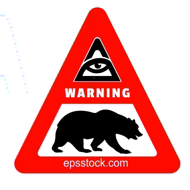 bear warning sign