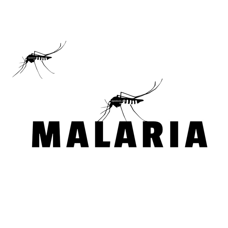 malaria lettering
