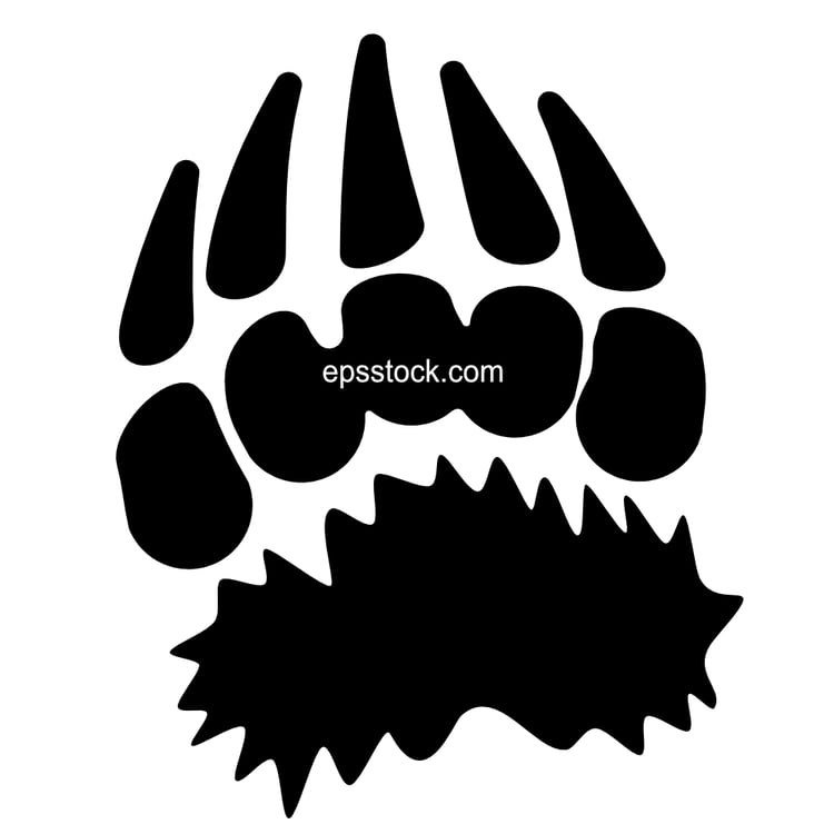 grizzly paw print