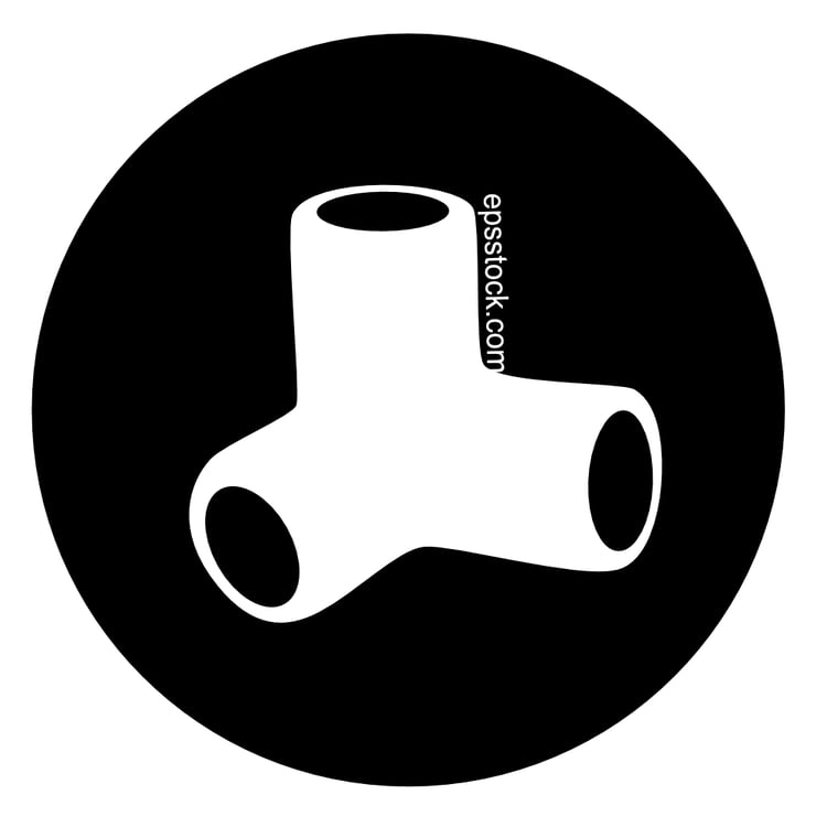 White Pvc Pipe corner three-way Connector