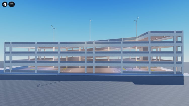 Roblox downtown parking garage building