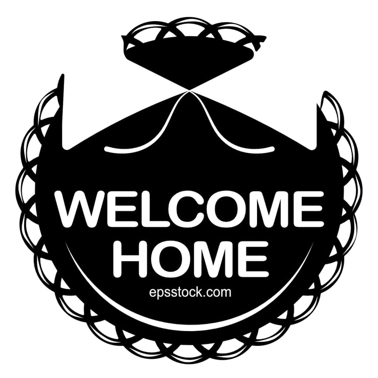 Welcome home sign
