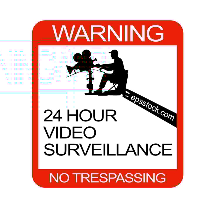 24 Hour Video Surveillance Sign