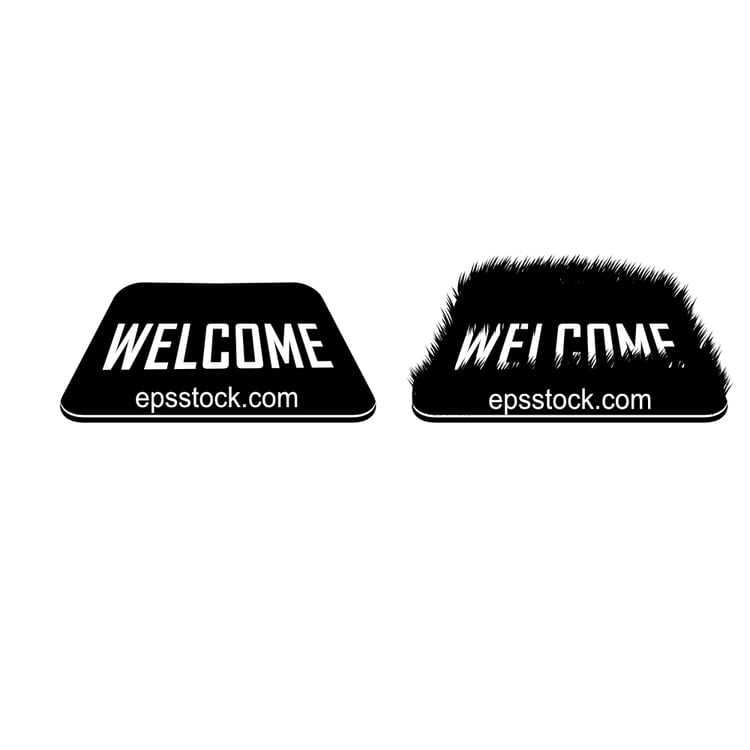 Mat with welcome