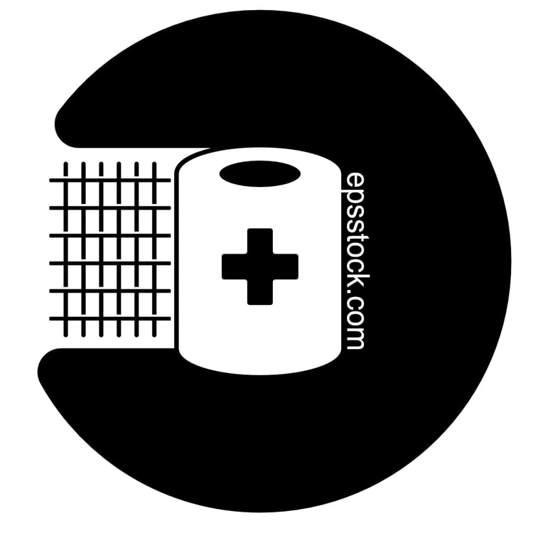 Sterile gauze with cross