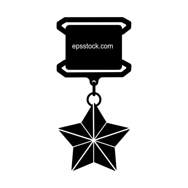 Military medal with star