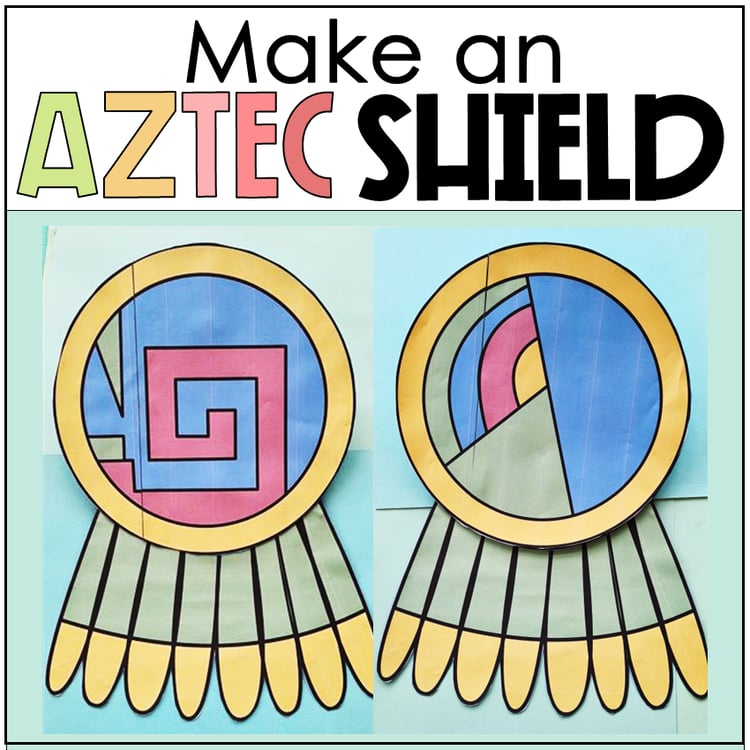 Make an Aztec shield.
