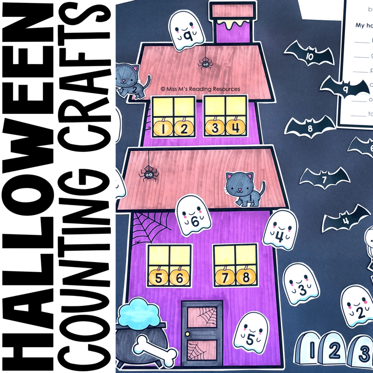Halloween Craft Haunted House Math Craft Bulletin Board Halloween Activities
