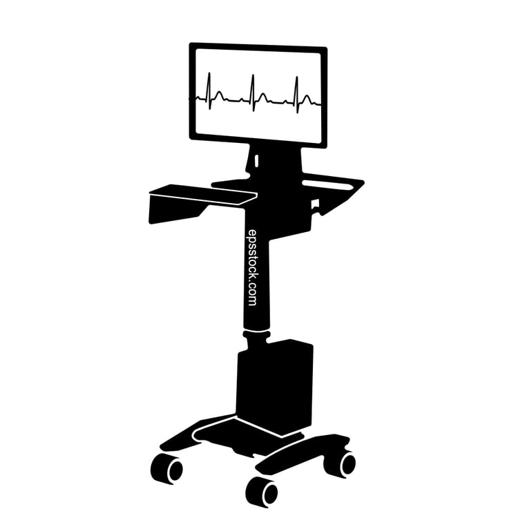 Medical monitor cart