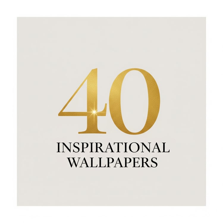40 Minimal & Inspirational Wallpapers Pack – Mobile & Desktop, Luxury & Motivational
