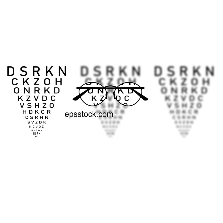 LogMAR chart Eye Test