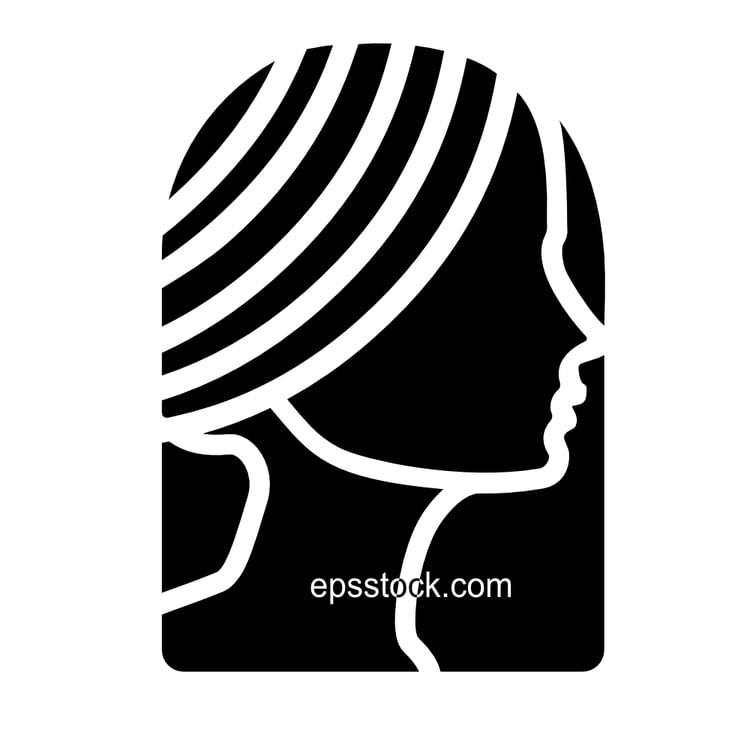 Woman face  Logo