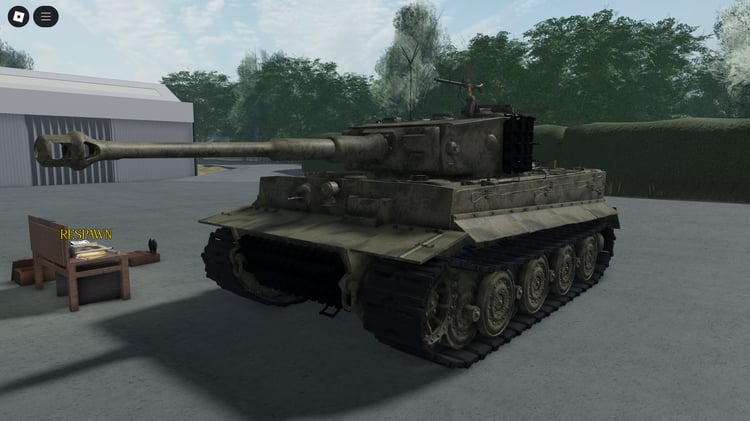 Roblox Tiger Ausf VI working tank system