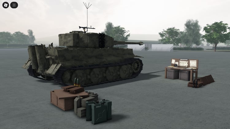 Fully functional WWII tank in Roblox