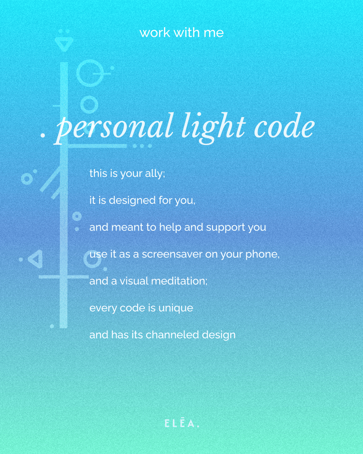 Personal light language codes channeling session