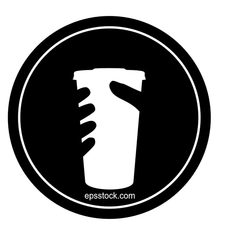 Coffee paper cup logo