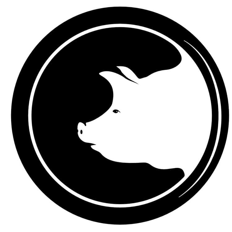 Pig head emblem