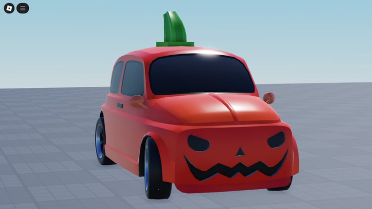 Front view of Scarecrow Halloween Car Roblox model