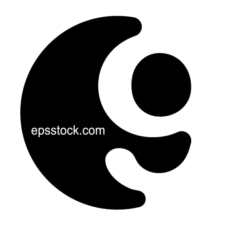 number 9 Logo,  black isolated silhouette