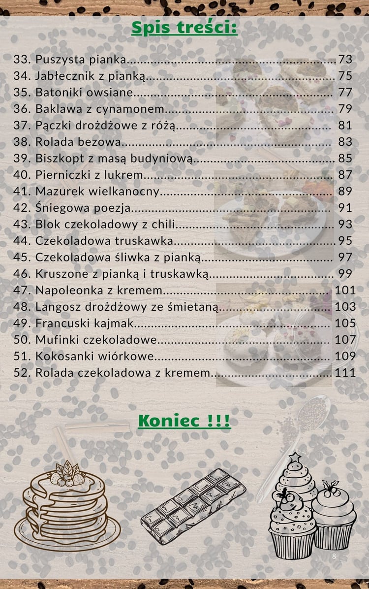 Domowe desery, ebook z przepisami, pyszne i słodkie, słodka chwila, ciasta i desery