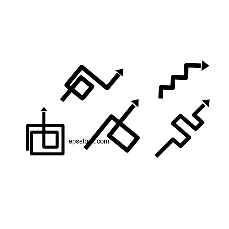 Arrow Elements Doodle Set