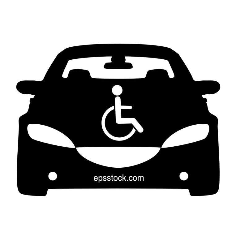 Disabled people car