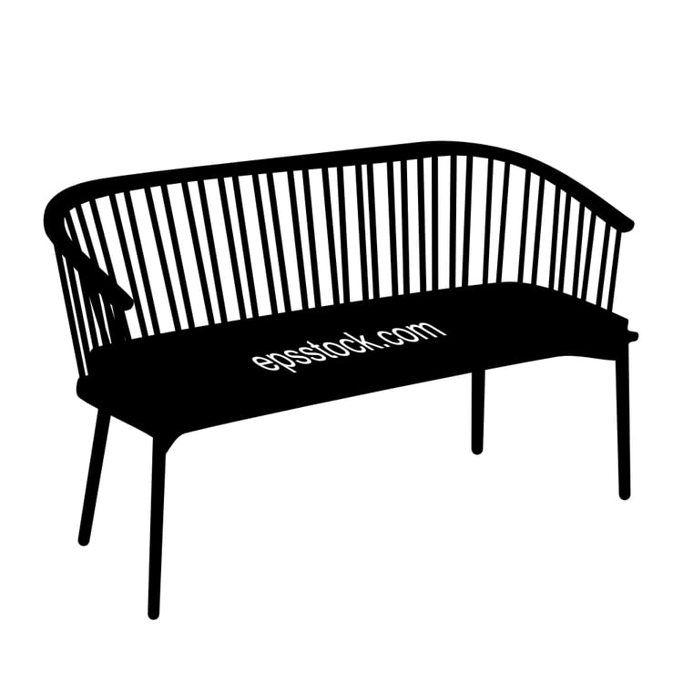 Wooden Spindle Bench