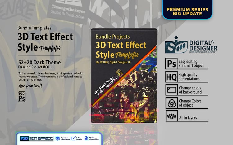 Free Download PSD mega bundles - text effect