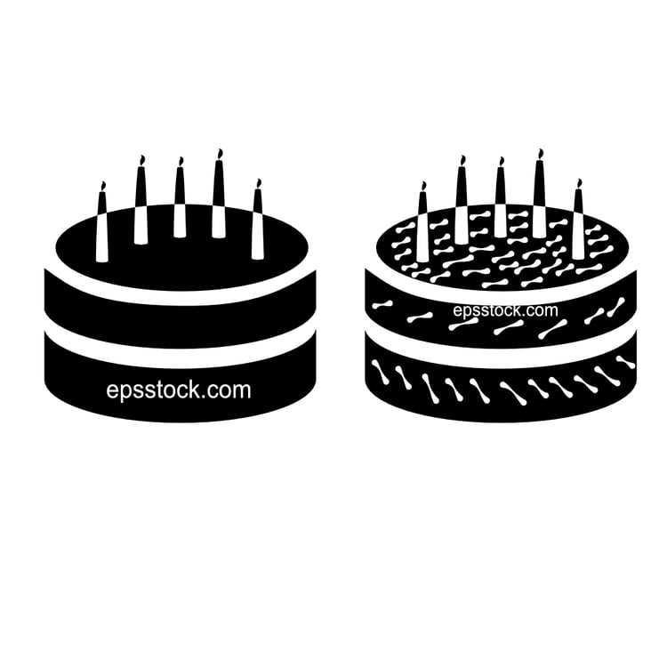 Birthday cake  emblem