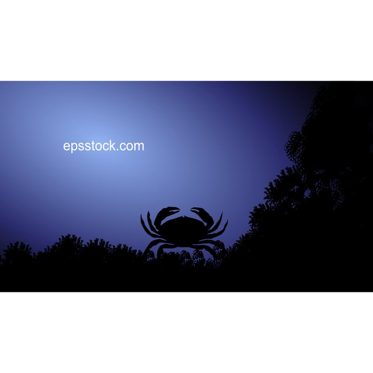 Crayfish in the ocean