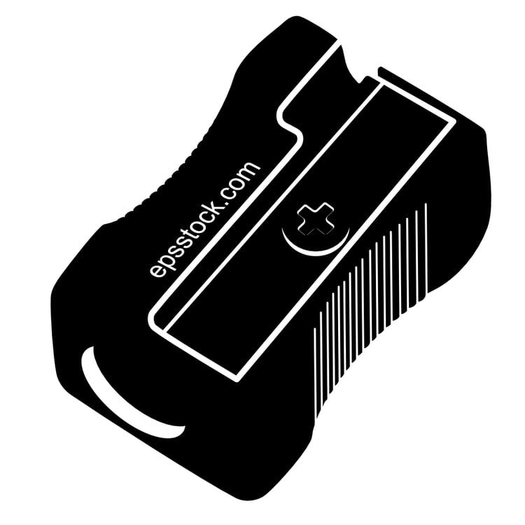 Pencil sharpener emblem