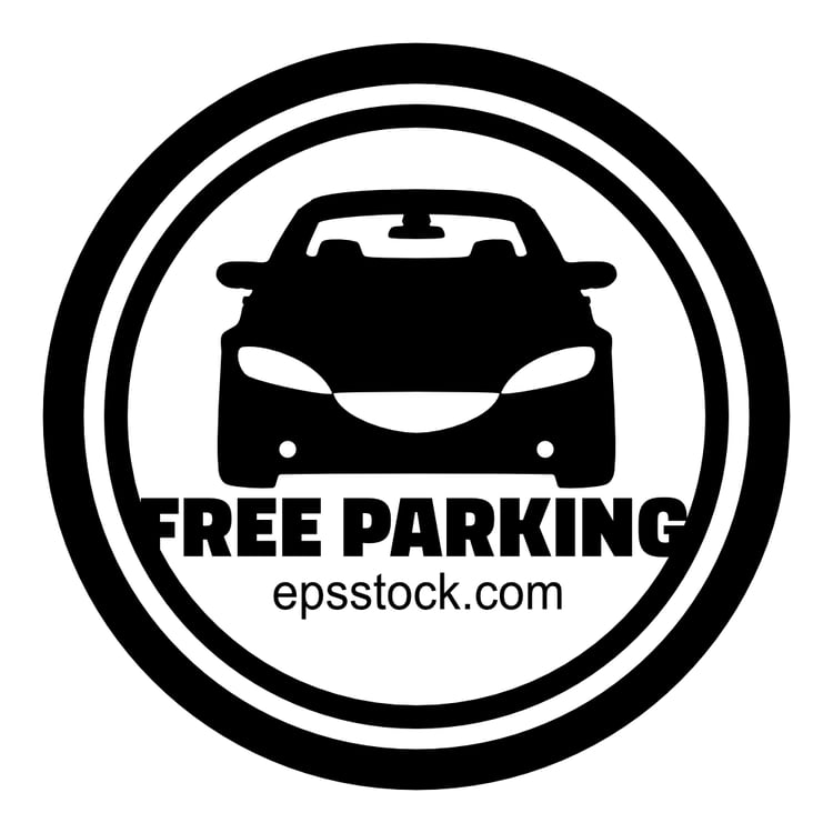Free parking sign