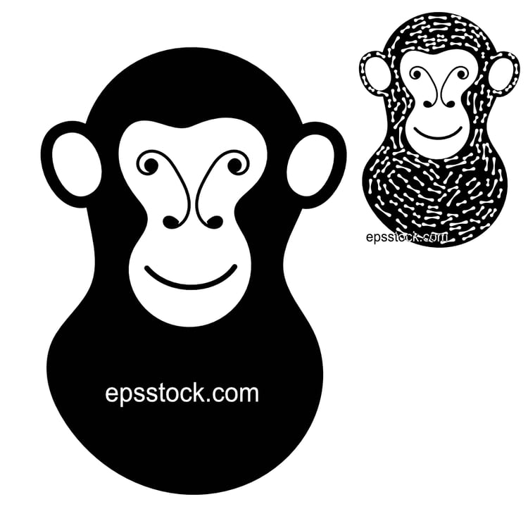 Geometric Monkey emblem