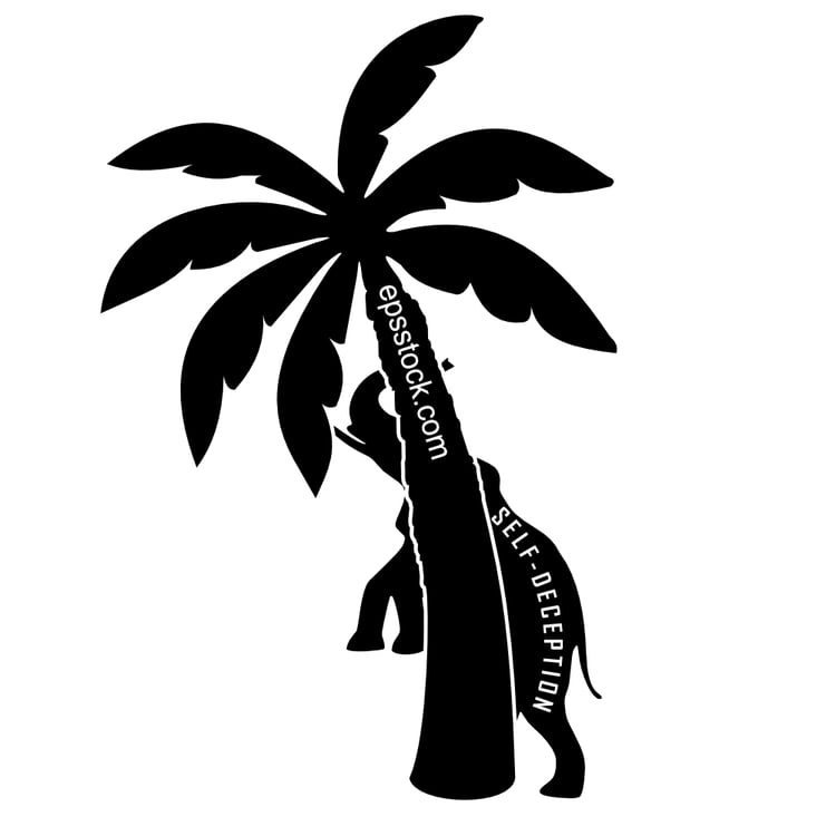 Self-deception emblem