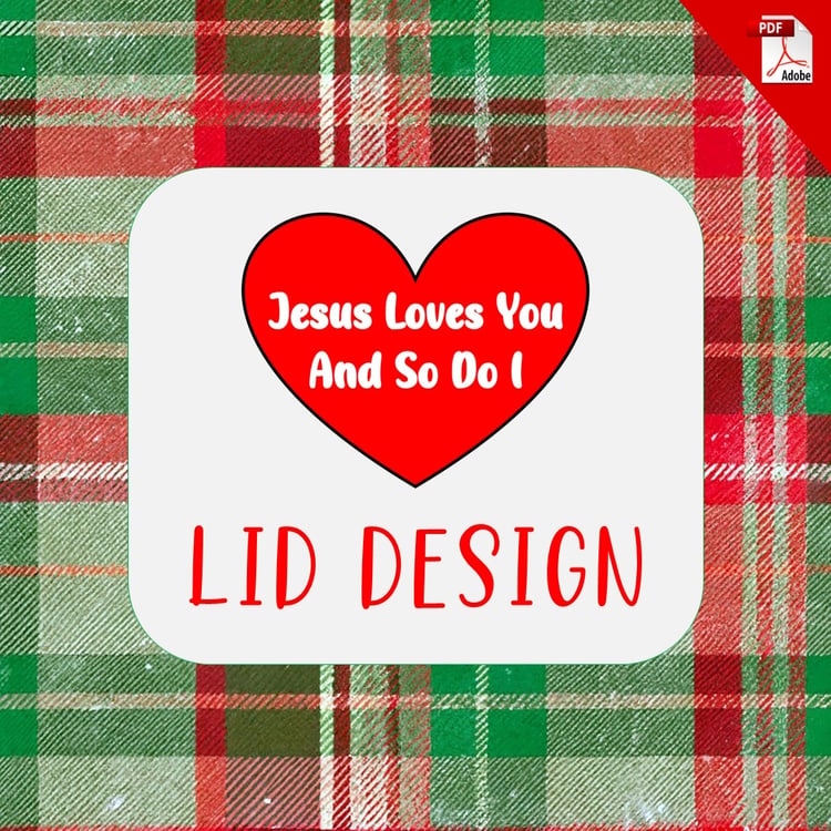 Jesus Loves You Shoebox Lid Design (Free PDF Download)