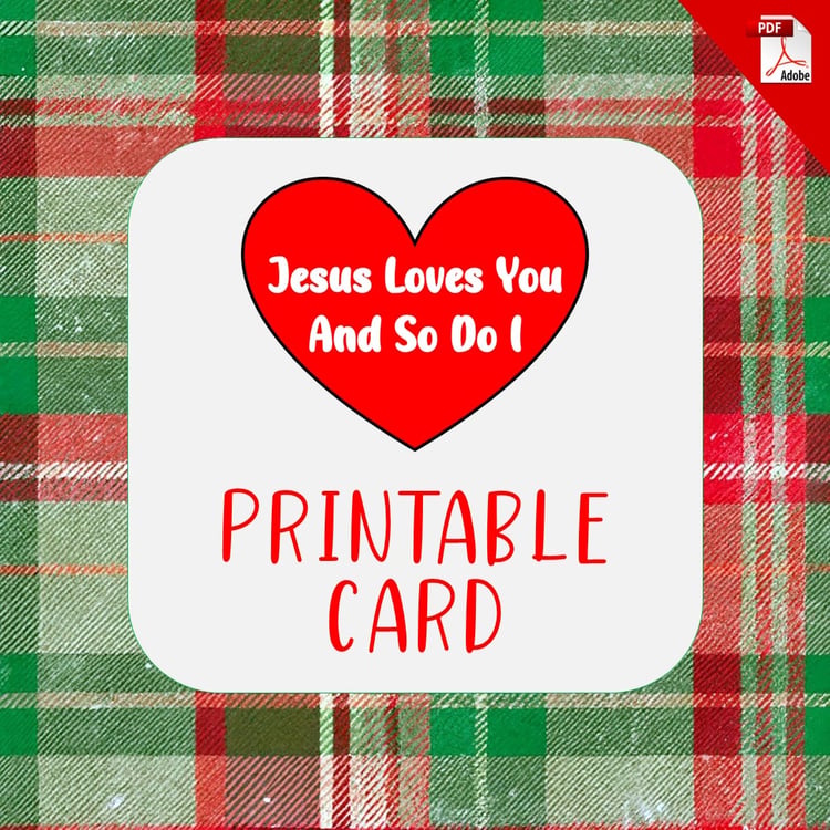 Jesus Loves You Printable Card (Free PDF Download)