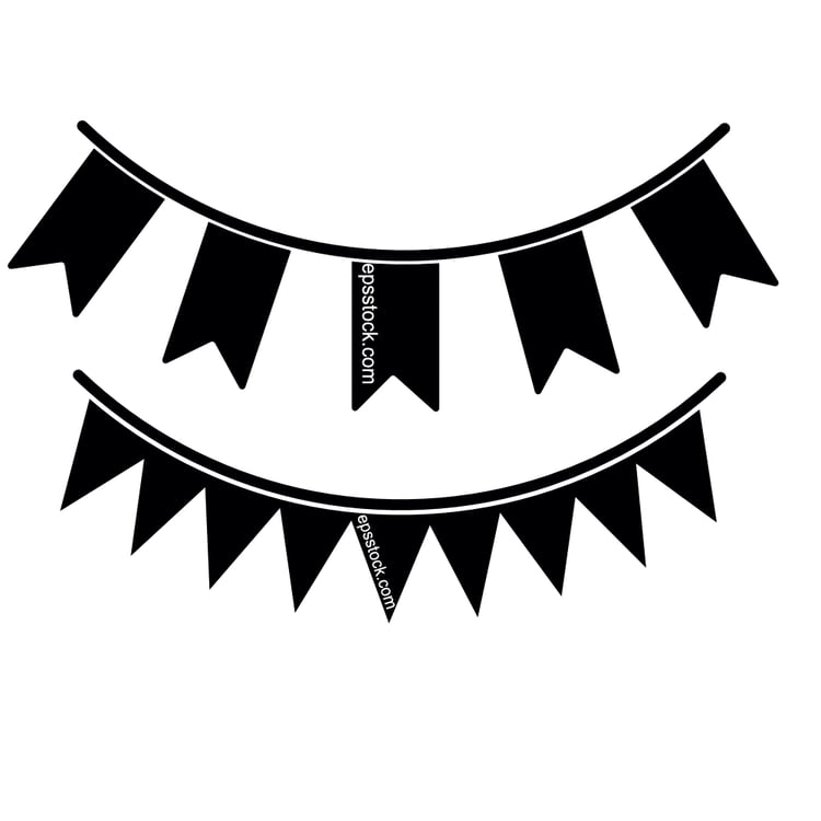 Paper garland emblem