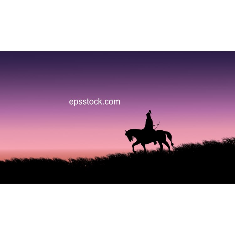 Mongolian soldier on horseback