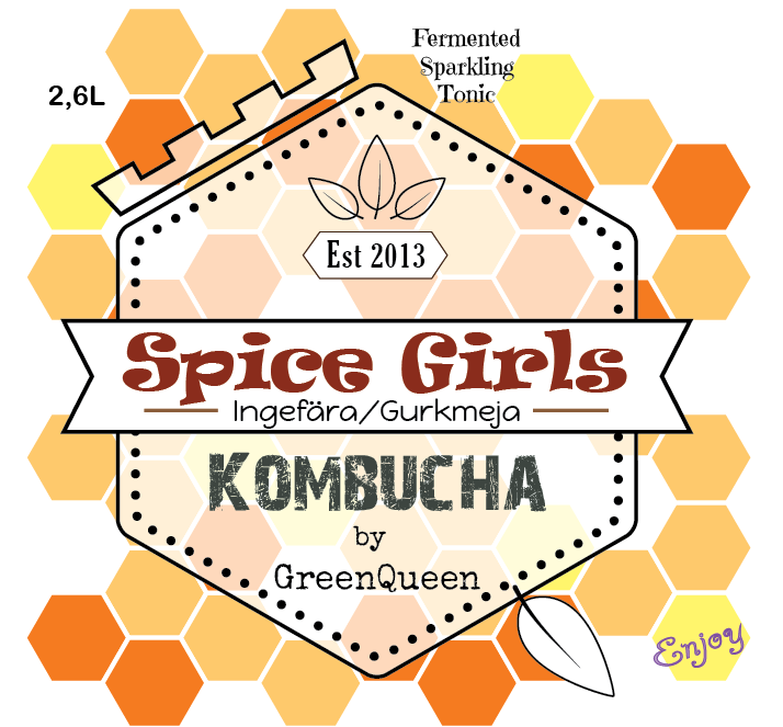 spice girls kombucha green queen