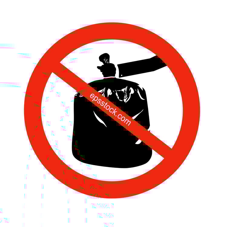 Don't Throw Rubbish Sign