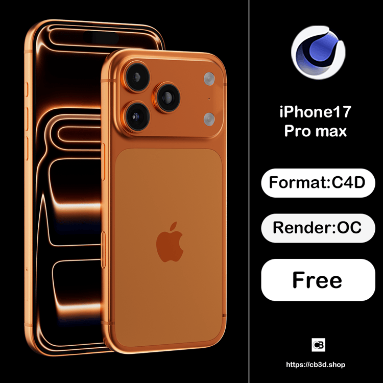 c4d octane iphone 17 pro max project file free download