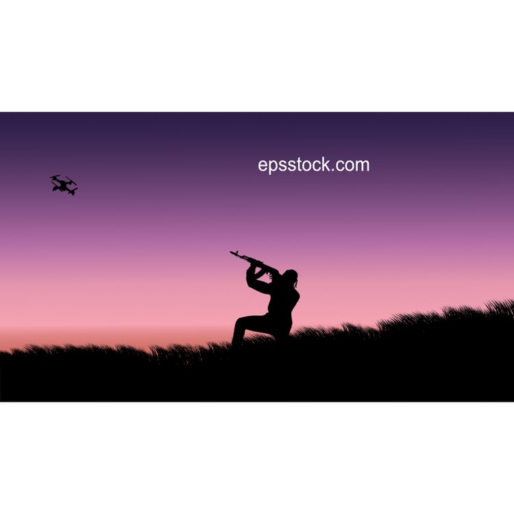 Drone attacks soldier