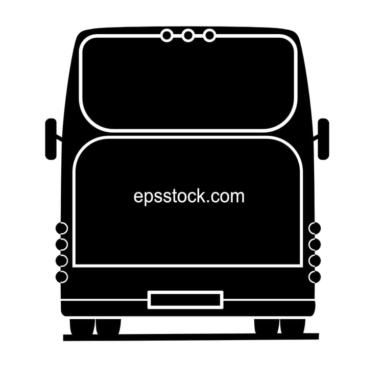 back view of a bus